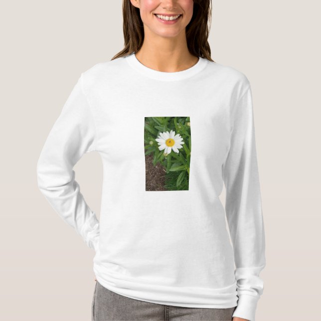 White Daisy SweatShirt T-Shirt (Vorderseite)