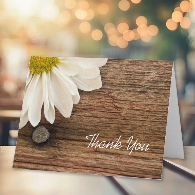 White Daisy und Barn Wood Country Danke (Von Creator hochgeladen)