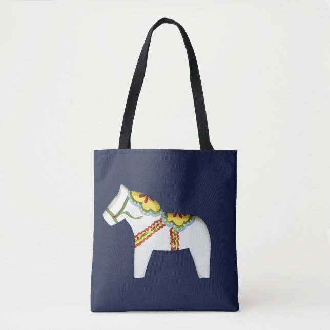 White Dala Horse Tasche (Vorderseite)