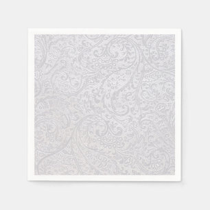 White Damask Serviette