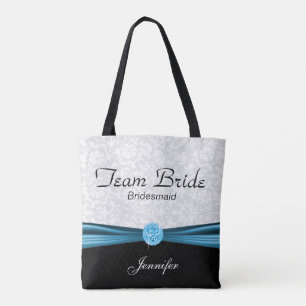 White Damask und Blue Team Bridge Tasche