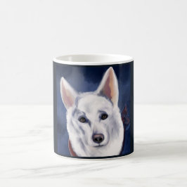 WHITE DEUTSCHE SHEPHERD KAFFEETASSE