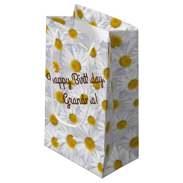 White Disle-Sammlung zum Geburtstag Kleine Geschenktüte (Vorderseite Schrägansicht)