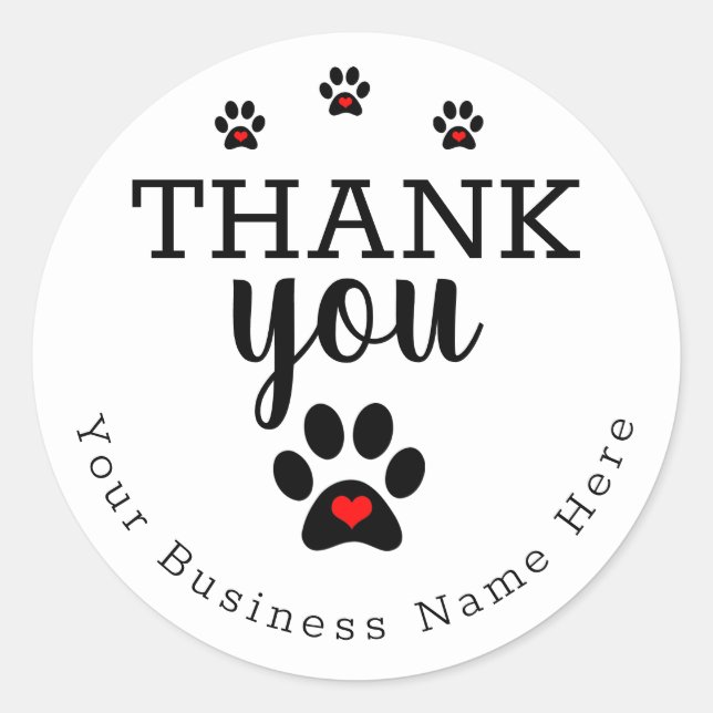 White Dog Pw Custom Danke Stickers (Vorderseite)