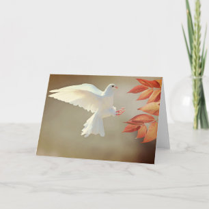 White Dove Grußkarte Karte