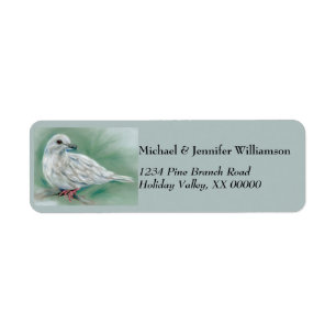 White Dove in the Pine Christmas