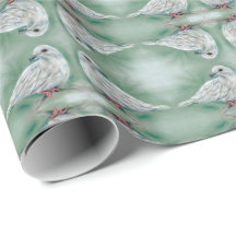 White Dove in the Pine Christmas