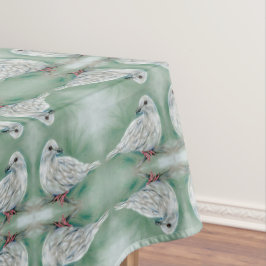 White Dove in the Pine Christmas Tischdecke