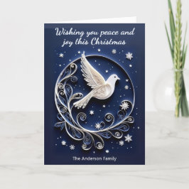 White Dove of Peace Imitats Papercraft Weihnachten