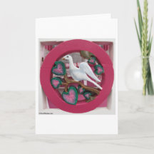White Dove on Pink - Carte Vineyard de Martha