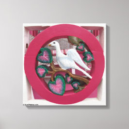White Dove on Pink - Martha's Vineyard Leinwanddruck