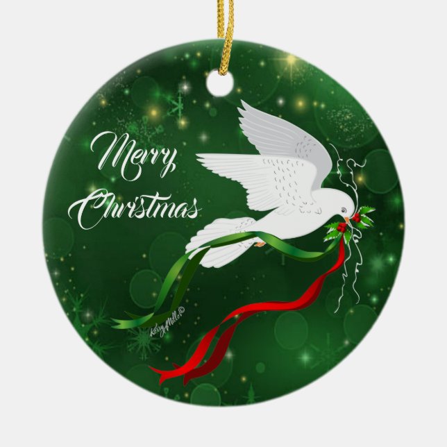 White Dove Ornament (Vorne)