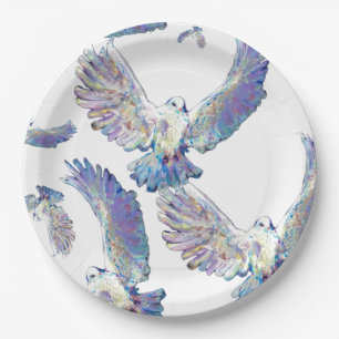 White Dove Peace Love Bird Maureen Girard Pappteller