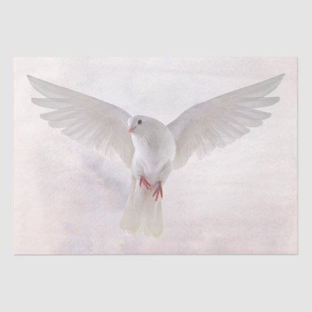 White Dove Wassercolor Seidenpapier (Vorderseite)