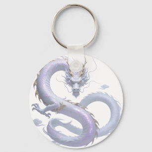 White Dragon Art   Mythische Fantasy-Ästhetik   Od Schlüsselanhänger