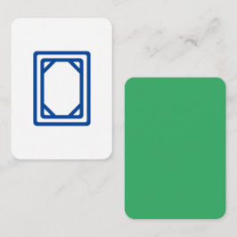 White Dragon Mahjong Tile w/Jade Green Back Mitteilungskarte