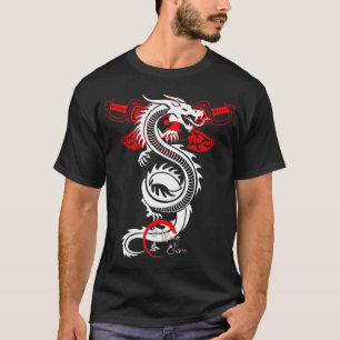 White Dragon Wing Chun Kung Fu T - Shirt