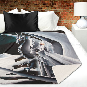 White Dragon Woman Fantasy Auroras Sherpadecke