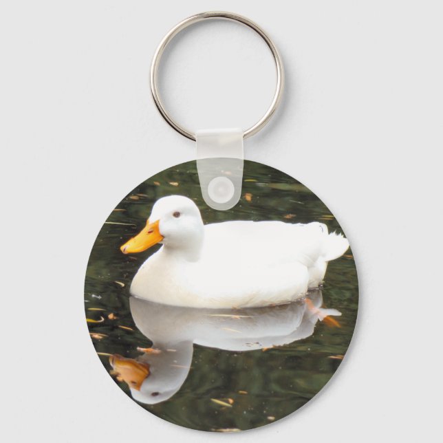White Duck Keyschains Schlüsselanhänger (Vorderseite)