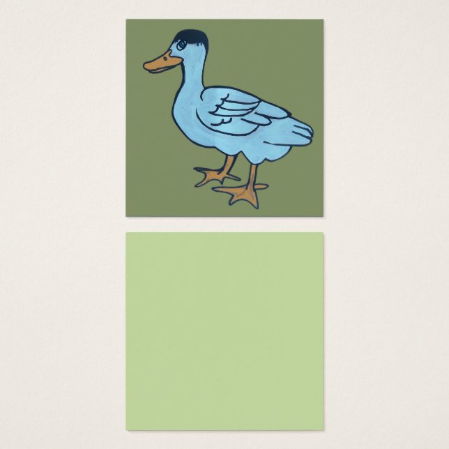 White duck with black head (Vorne & Hinten)