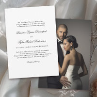 White Elegant Classic Wedding Parents Host