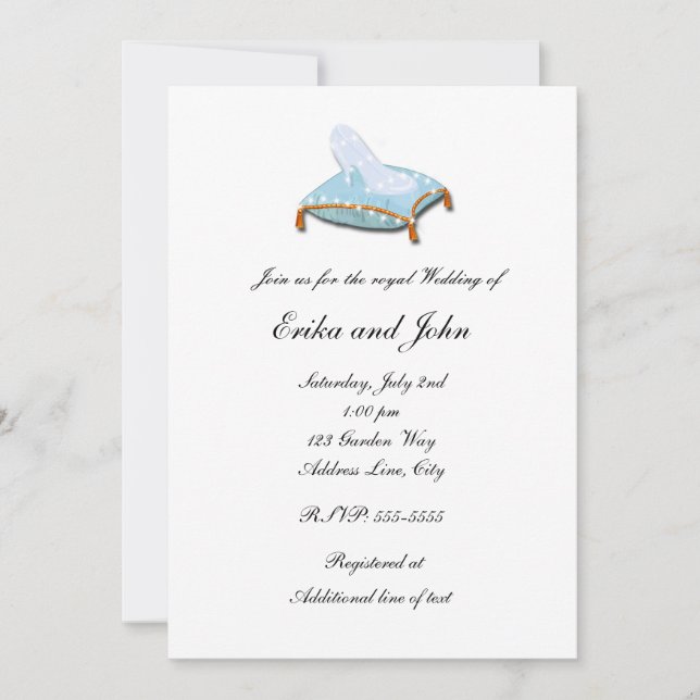 White Elegant Storybook Hochzeitseinladung Einladung (Vorderseite)