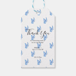 White Elegant Vielen Dank, dass Sie ein Geschenk b Geschenkanhänger