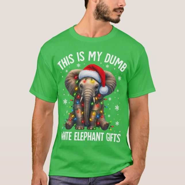 White Elephant For Pjs Under 15 20 T-Shirt (Vorderseite)
