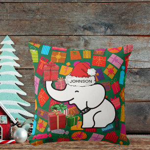 White Elephant Ihr Name Weihnachten präsentiert Gr Kissen