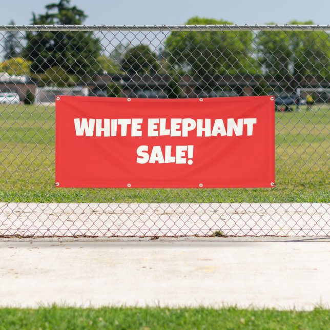 White Elephant Sale! Bright Banner (Insitu)