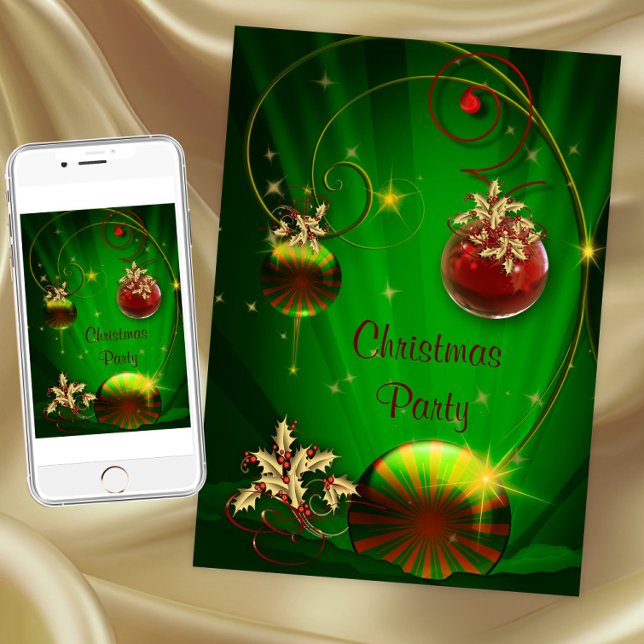 White Elephant Weihnachten-Party Einladungen (White elephant Christmas party invitation. Instant download and printed invitations available.)