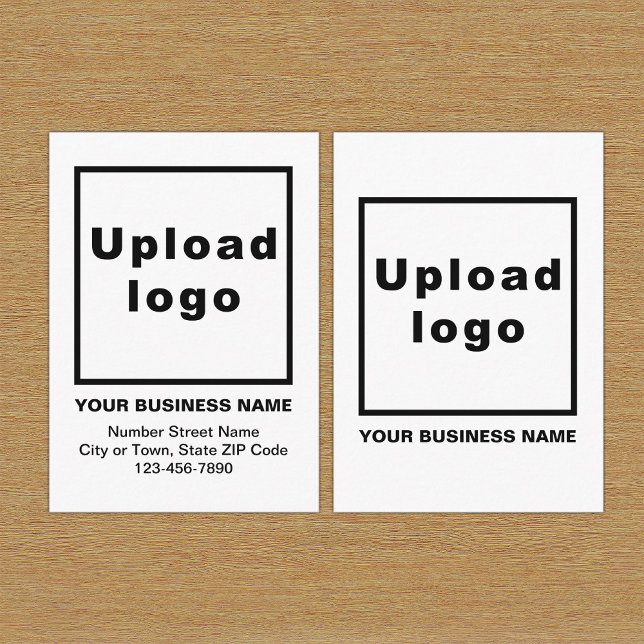White Enclosure Card Begleitkarte (Build brand name awareness. Your business brand on white enclosure card.)