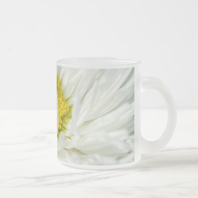 White English Daisy Blume Mattglastasse (Rechts)