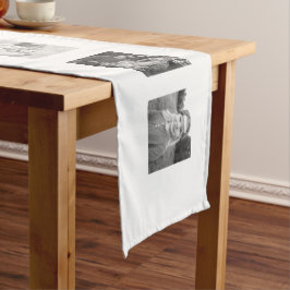 White Family Beste Geschenke je Collage Foto Mittelgroßer Tischläufer