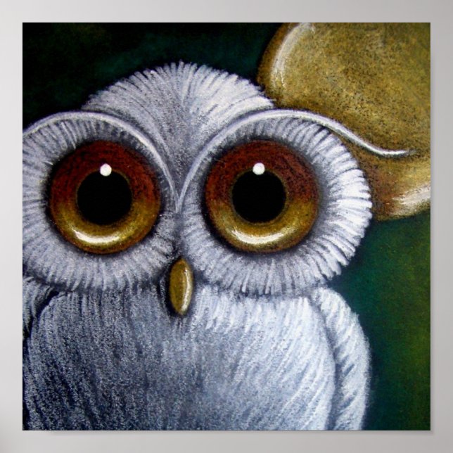 WHITE FANTASY SNOWY OWL Poster (Vorne)