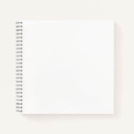 White #FFFFFF Spiral Notebook Notizbuch