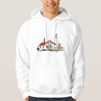 White Fish Point Leuchtturm Michigan Hoodie