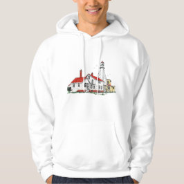 White Fish Point Lighthouse Michigan Hoodie