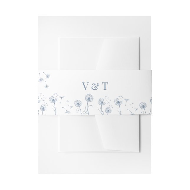 White Floral Elegante Wedding Einladungsbanderole (Vorderseite Beispiel)