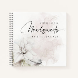 White Florals wünscht sich ein neues Gästebuch Notizbuch