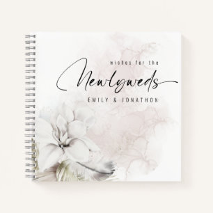 White Florals wünscht sich ein neues Gästebuch Notizbuch