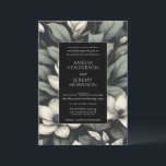 White Flowers and Greenery Details Wedding Einladung<br><div class="desc">A soft yet bold floral design with a pop of light wording! We are happy to customize this further for you,  please feel free to send us a message for assistance.</div>