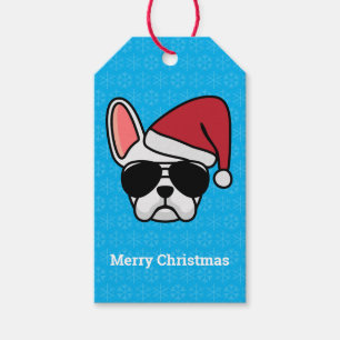 White French Bulldog-Geschenk-Tags Geschenkanhänger