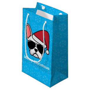 White French Bulldog Small Geschenktasche Kleine Geschenktüte