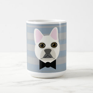 White French Bulldog, Streifen Kaffeetasse