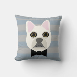 White French Bulldog, Streifen Kissen