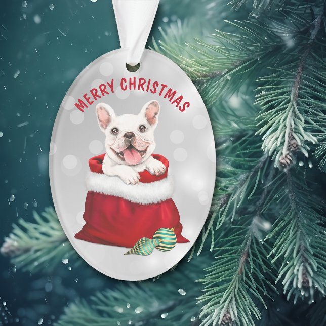 White French Bulldog - Überraschungsgeschenk Ornament (Von Creator hochgeladen)