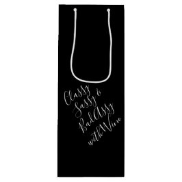 White Funny Wine Puns Weinbeutel Geschenktüte Für Weinflaschen