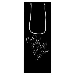 White Funny Wine Puns Weinbeutel Geschenktüte Für Weinflaschen