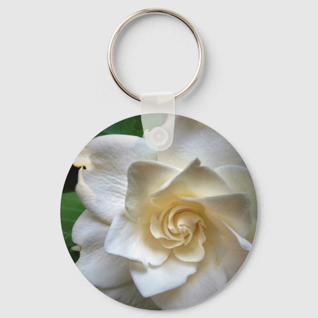 White Gardenia Schlüsselanhänger (Vorderseite)